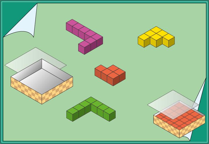 ブロック箱詰めパズル