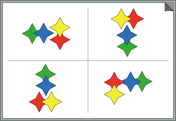 �ԈႢ�T���N�C�Y�@�F�Ɣz�u