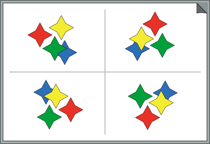 �ԈႢ�T���N�C�Y�@�F�Ɣz�u