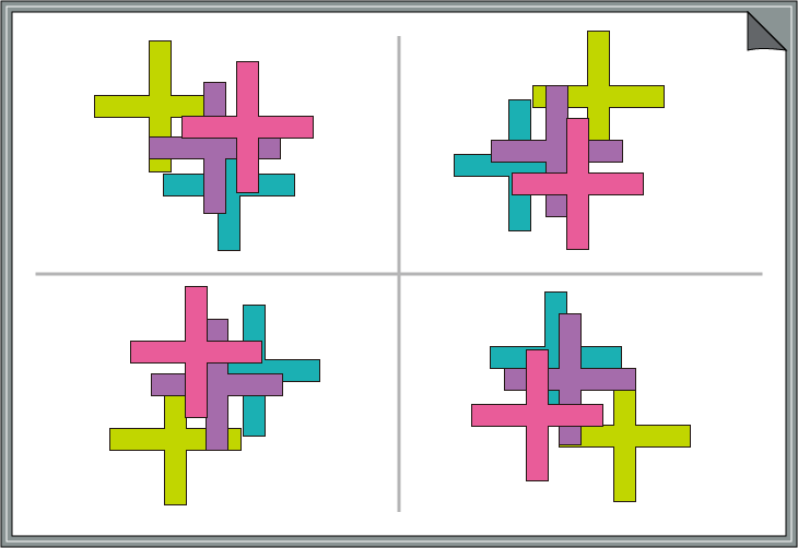 �ԈႢ�T���N�C�Y�@�F�Ɣz�u