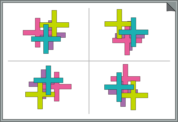 �ԈႢ�T���N�C�Y�@�F�Ɣz�u