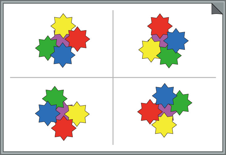 �ԈႢ�T���N�C�Y�@�F�Ɣz�u