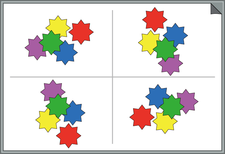 �ԈႢ�T���N�C�Y�@�F�Ɣz�u