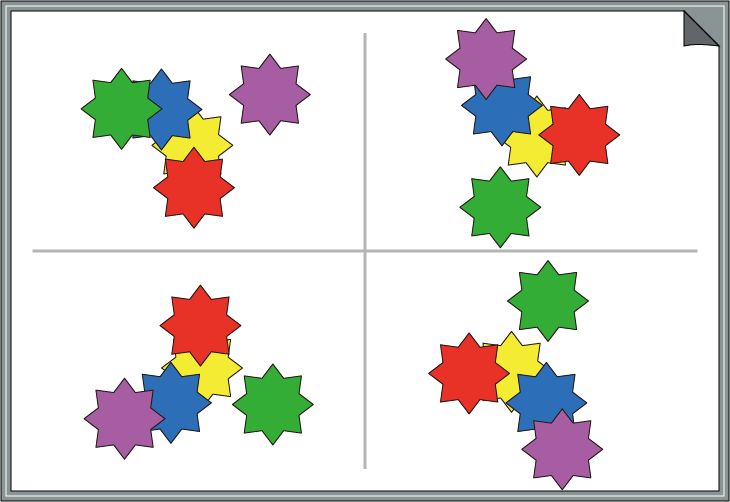 �ԈႢ�T���N�C�Y�@�F�Ɣz�u