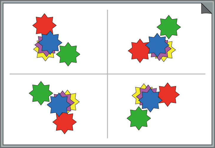 �ԈႢ�T���N�C�Y�@�F�Ɣz�u