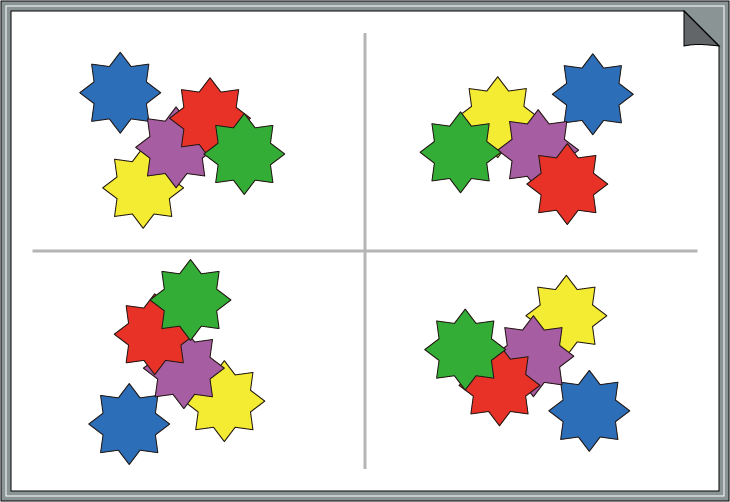 �ԈႢ�T���N�C�Y�@�F�Ɣz�u