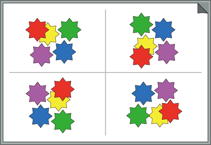 �ԈႢ�T���N�C�Y�@�F�Ɣz�u