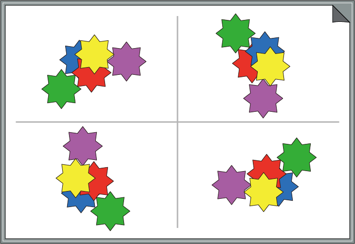 �ԈႢ�T���N�C�Y�@�F�Ɣz�u